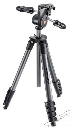 Manfrotto MKCOMPACTADV-BK Advanced kompakt állvány - fekete Fotó-Videó kiegészítők - Állvány - Tripod állvány - 287149