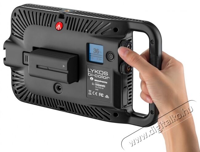 Manfrotto MLL1300-BI Lykos Bi-Color LED lámpa Fotó-Videó kiegészítők - Lámpa - LED lámpa - 298501