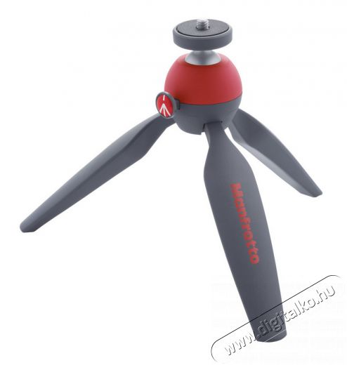 Manfrotto MTPIXI-RD Pixi Mini Tripod állvány - piros Fotó-Videó kiegészítők - Állvány - Asztali állvány - 290989