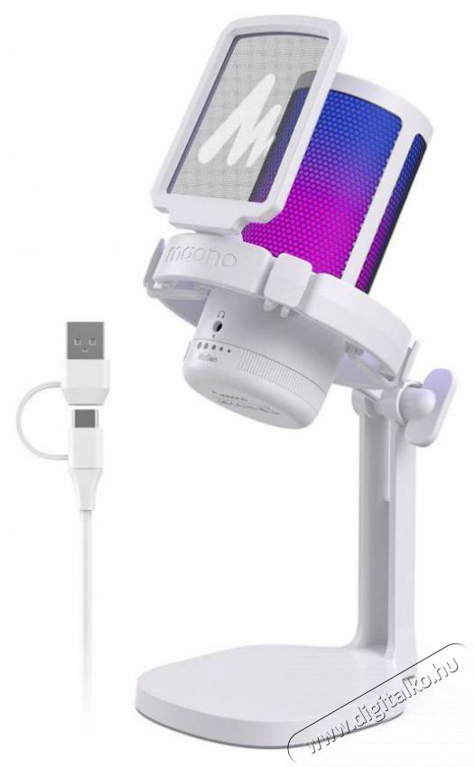 MAONO DGM20 White Fot&oacute;-Vide&oacute; kieg&eacute;sz&iacute;tők - Mikrofon - Fot&oacute;-vide&oacute; mikrofon - 525284