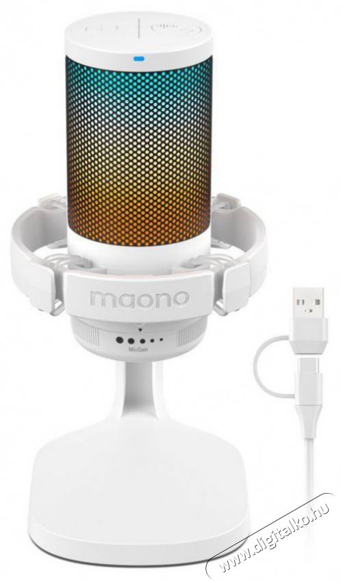 MAONO DGM20 White Fot&oacute;-Vide&oacute; kieg&eacute;sz&iacute;tők - Mikrofon - Fot&oacute;-vide&oacute; mikrofon - 525284