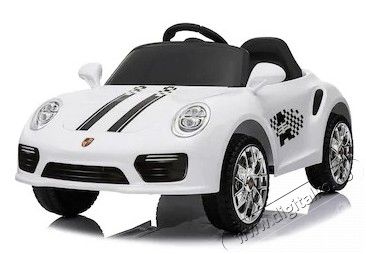 Mappy MP-2988W Elektromos kisautó gyerekeknek sportautó - fehér Háztartás / Otthon / Kültér - Játék / Sport - Elektromos beülős jármű - 363963