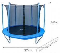 Mappy Trambulin v&eacute;dőh&aacute;l&oacute;val, 305 cm H&aacute;ztart&aacute;s / Otthon / K&uuml;lt&eacute;r - J&aacute;t&eacute;k / Sport - Szabadt&eacute;ri j&aacute;t&eacute;k - 535438