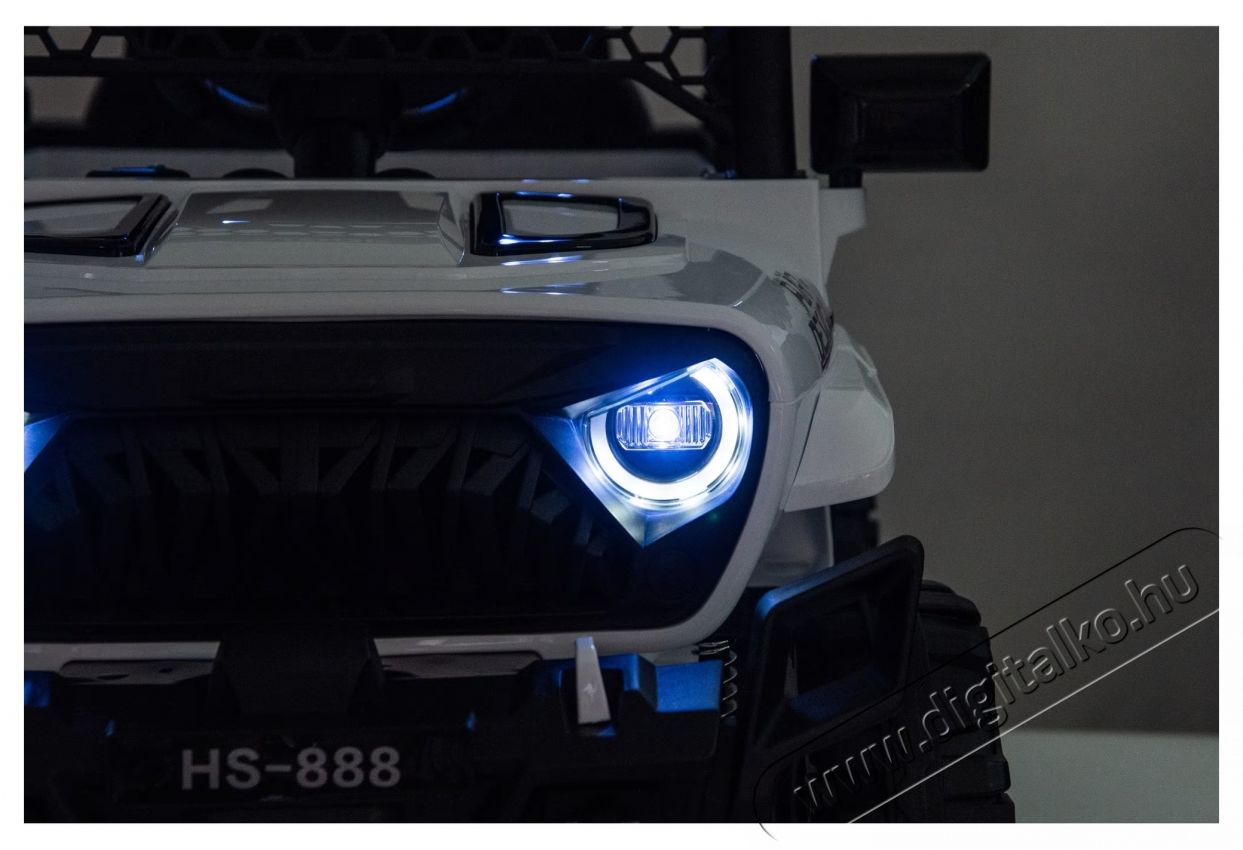 Mappy Go 4x4 elektromos gyerekaut&oacute;, t&aacute;vir&aacute;ny&iacute;t&oacute;val, 105 x 65 x 58 cm, Feh&eacute;r H&aacute;ztart&aacute;s / Otthon / K&uuml;lt&eacute;r - J&aacute;t&eacute;k / Sport - Elektromos be&uuml;lős j&aacute;rmű - 540680