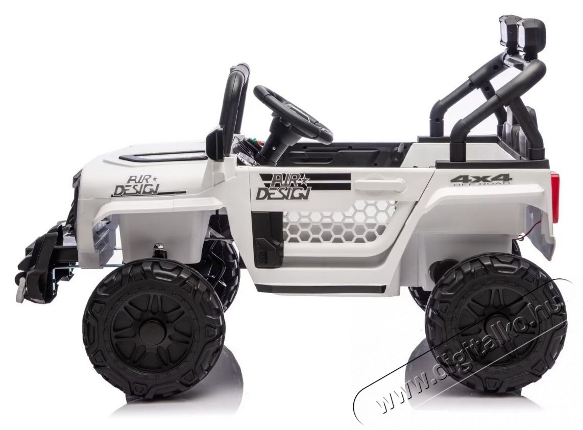 Mappy Go 4x4 elektromos gyerekaut&oacute;, t&aacute;vir&aacute;ny&iacute;t&oacute;val, 105 x 65 x 58 cm, Feh&eacute;r H&aacute;ztart&aacute;s / Otthon / K&uuml;lt&eacute;r - J&aacute;t&eacute;k / Sport - Elektromos be&uuml;lős j&aacute;rmű - 540680