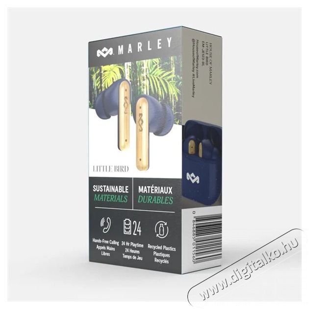 Marley Little Bird True Wireless Bluetooth k&eacute;k f&uuml;lhallgat&oacute; Audio-Video / Hifi / Multim&eacute;dia - F&uuml;l &eacute;s Fejhallgat&oacute;k - F&uuml;lhallgat&oacute; - 514342