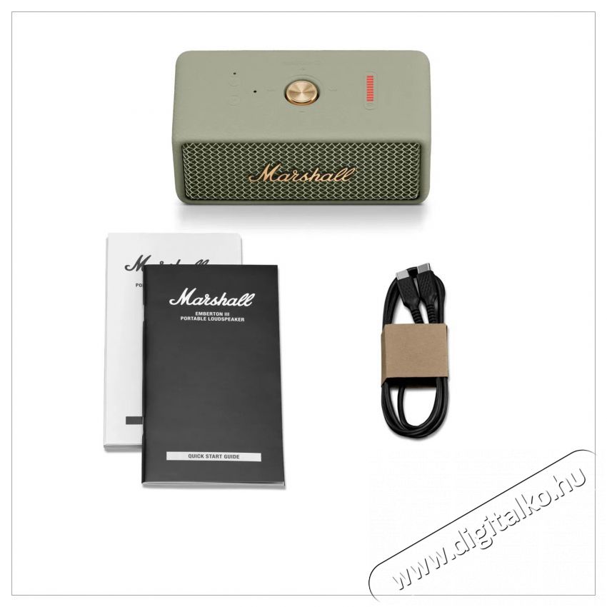 Marshall Emberton III Sage Audio-Video / Hifi / Multim&eacute;dia - Hordozhat&oacute;, vezet&eacute;k n&eacute;lk&uuml;li / bluetooth hangsug&aacute;rz&oacute; - Hordozhat&oacute;, vezet&eacute;k n&eacute;lk&uuml;li / bluetooth hangsug&aacute;rz&oacute; - 521541