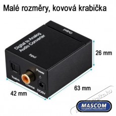 Mascom DAC-01LT adapter fejhallgató TV-hez történő csatlakoztatásához Audio-Video / Hifi / Multimédia - Fül és Fejhallgatók - Fejhallgató kiegészítő - 511474