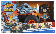 Mattel Hot Wheels RC Monster Trucks Átalakuló Rhinomite, 1:12 Távirányítós autó Háztartás / Otthon / Kültér - Játék / Sport - Játékfigura - 530306