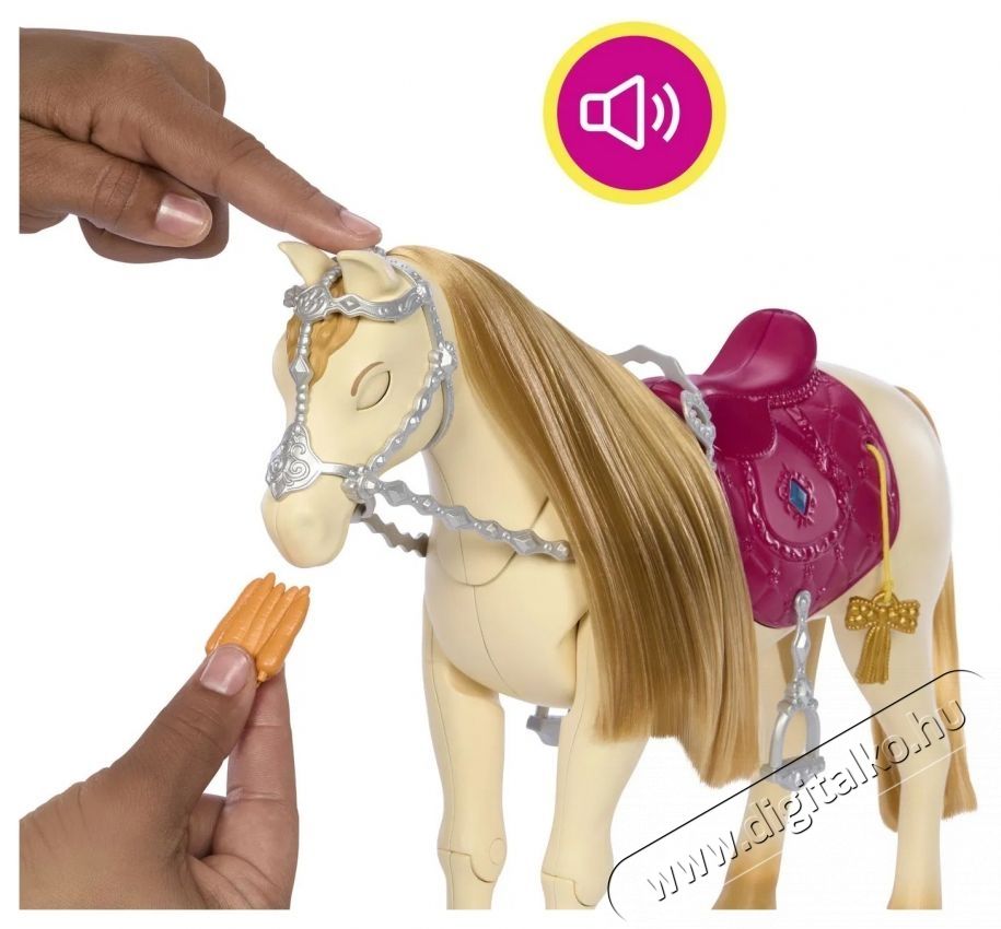 Mattel Barbie t&aacute;ncol&oacute; l&oacute; hangokkal + kieg&eacute;sz&iacute;tők H&aacute;ztart&aacute;s / Otthon / K&uuml;lt&eacute;r - J&aacute;t&eacute;k / Sport - J&aacute;t&eacute;kfigura - 531934