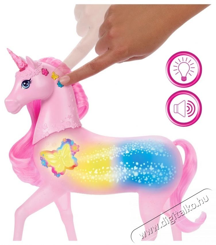 Mattel Barbie Var&aacute;zslatos unikornis  20 f&eacute;ny-  hang- &eacute;s zenei kombin&aacute;ci&oacute; H&aacute;ztart&aacute;s / Otthon / K&uuml;lt&eacute;r - J&aacute;t&eacute;k / Sport - J&aacute;t&eacute;kfigura - 531936