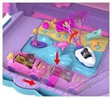 Mattel Polly Pocket &uuml;d&uuml;lőhely bőr&ouml;ndben  4 pidi baba  25+ kieg&eacute;sz&iacute;tő H&aacute;ztart&aacute;s / Otthon / K&uuml;lt&eacute;r - J&aacute;t&eacute;k / Sport - J&aacute;t&eacute;kfigura - 531932