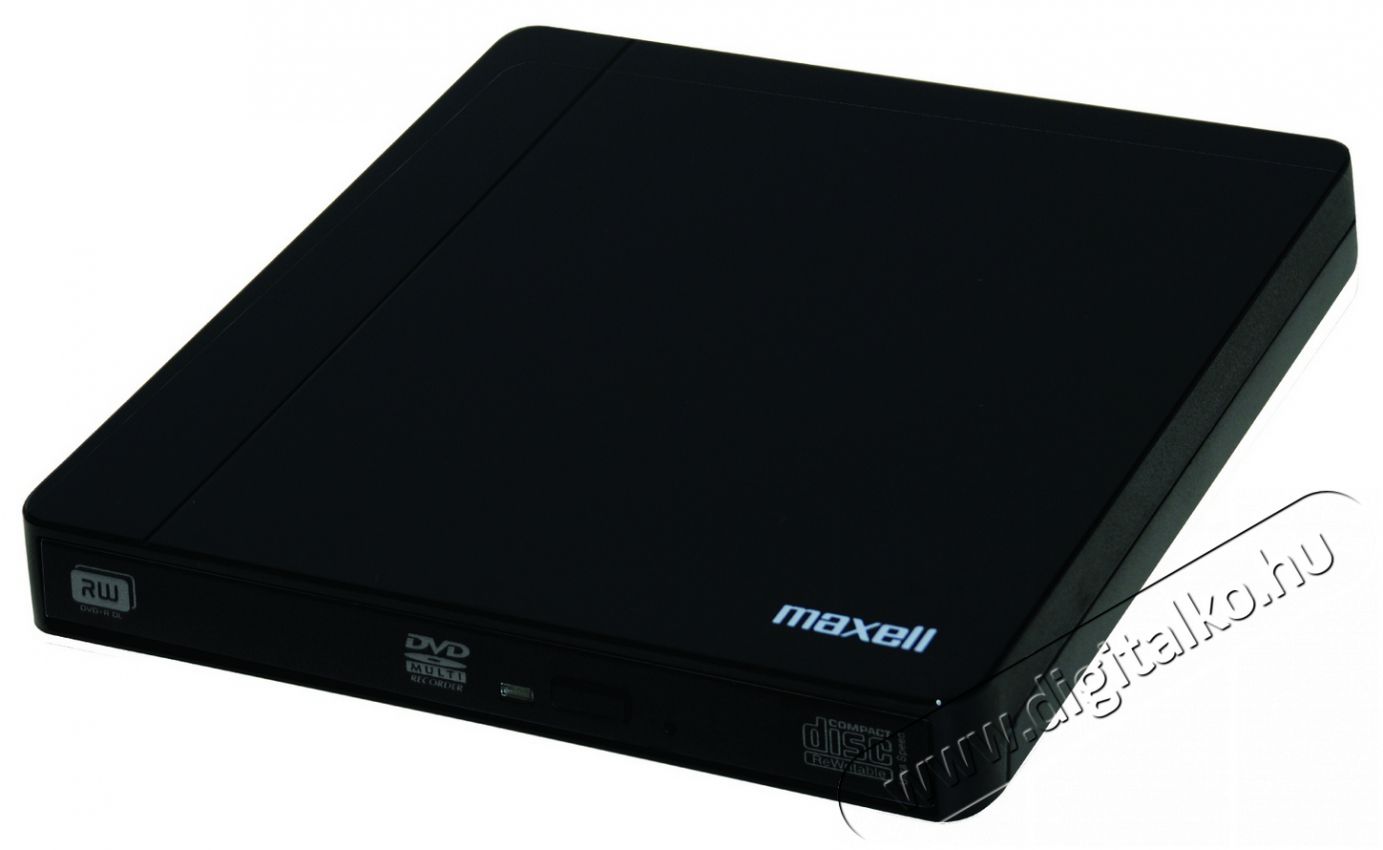 Maxell külső multi DVD író, fekete slim kivitelben, USB 2.0 csatlk. Fotó-Videó kiegészítők - Egyéb fotó-videó kiegészítő - Külső DVD író - 270516