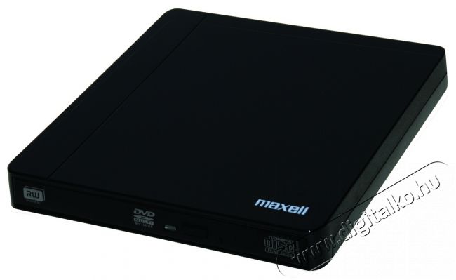 Maxell külső multi DVD író, fekete slim kivitelben, USB 2.0 csatlk. Fotó-Videó kiegészítők - Egyéb fotó-videó kiegészítő - Külső DVD író - 270516