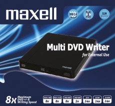 Maxell külső multi DVD író, fekete slim kivitelben, USB 2.0 csatlk. Fotó-Videó kiegészítők - Egyéb fotó-videó kiegészítő - Külső DVD író - 270516