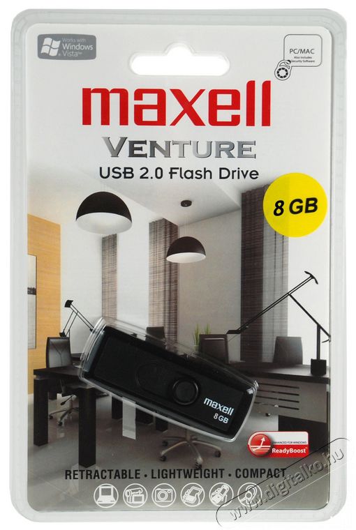 Maxell USB 8GB Venture Mem&oacute;ria k&aacute;rtya / Pendrive - Pendrive - 270503