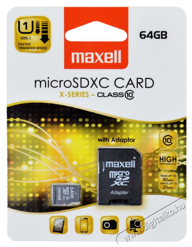 Maxell Micro SD k&aacute;rtya Reader - fekete Mem&oacute;ria k&aacute;rtya / Pendrive - MicroSD / MicroSDHC k&aacute;rtya - 270506