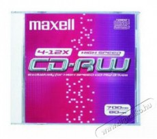 Maxell CD lemez CD-RW80 Normál tok, 12x Újraírható Autóhifi / Autó felszerelés - Autórádió fejegység - CD / DVD tár - 489269