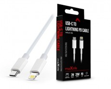 MAXLIFE TF-0138 Type-C - Lightning 2 m-es vezetékkel PD3.0 Cable - 20W adat- és töltőkábel Mobil / Kommunikáció / Smart - Mobiltelefon kiegészítő / tok - Kábel / átalakító - 432454