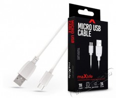 MAXLIFE TF-0177 1m microUSB 2A fehér adat- és töltőkábel Iroda és számítástechnika - Egyéb számítástechnikai termék - 456806