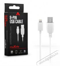 MAXLIFE TF-0064 3m USB-Lightning fehér adat- és töltőkábel Iroda és számítástechnika - Számítógép tartozék - USB kábel - 412239