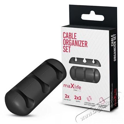 MAXLIFE TF-0148 - Cable Organizer Set - 2 db/csomag hármas kábelrendező szett Autóhifi / Autó felszerelés - Autós / autóhifi kiegészítő - Kábel / kábel szett - 432993