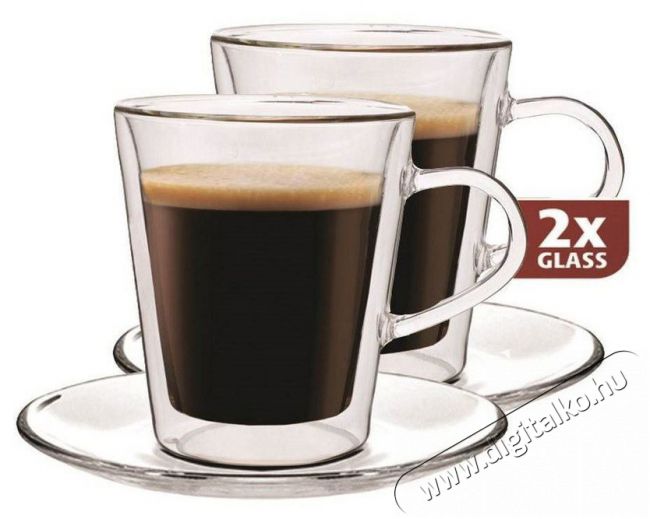 Maxxo Thermal poharak DH907 csészealjjal 2db 100ml Konyhai termékek - Konyhai eszköz - Készlet / szett - 525320