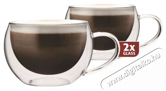 Maxxo Thermal poharak DH913 cappucino 2db 300ml Konyhai termékek - Konyhai eszköz - Készlet / szett - 525321