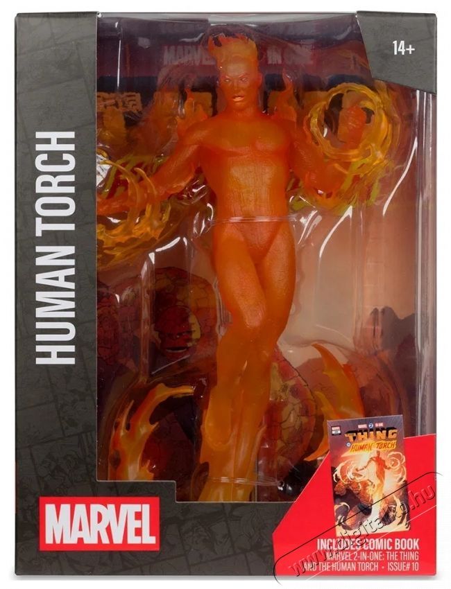 McFarlane Marvel - Human Torch w/ Scene H&aacute;ztart&aacute;s / Otthon / K&uuml;lt&eacute;r - J&aacute;t&eacute;k / Sport - J&aacute;t&eacute;kfigura - 531958