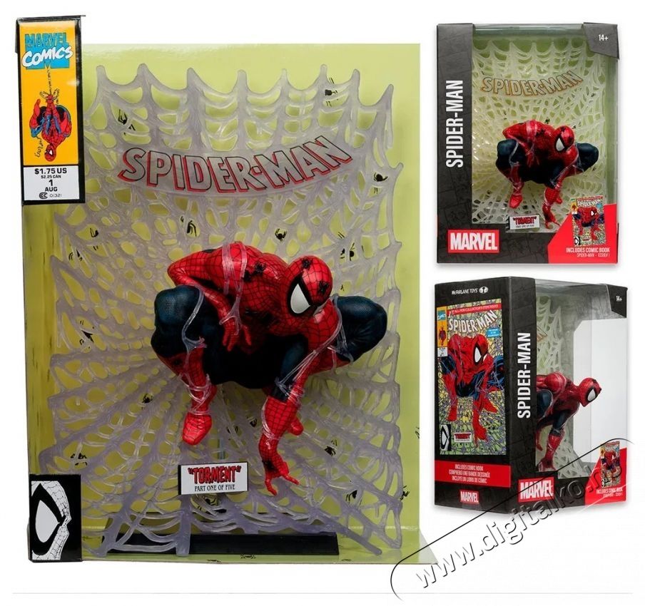 McFarlane Marvel - Spider-Man w/ Scene (Issue 1) H&aacute;ztart&aacute;s / Otthon / K&uuml;lt&eacute;r - J&aacute;t&eacute;k / Sport - J&aacute;t&eacute;kfigura - 531945