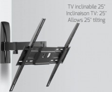 Meliconi Slimstyle 400 SR karos dönthető forgatható VESA 400 TV fali konzol Újdonságok - Új termékek - 333438