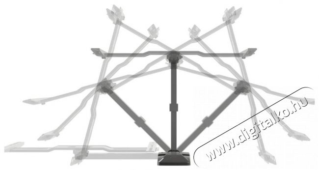 Meliconi Slimstyle 400 SR karos dönthető forgatható VESA 400 TV fali konzol Újdonságok - Új termékek - 333438