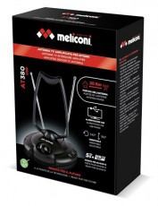 Meliconi AT 380 USB/DVB-T/DVB-T2/DAB + Erősítős 38dB beltéri antenna Tv kiegészítők - Antenna - Beltéri antenna - 384696