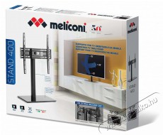 Meliconi Stand 400 32-55 VESA 400x400 üveg talpas TV állvány Audio-Video / Hifi / Multimédia - Hangprojektor / soundbar - Tv állványként is használható - 386065