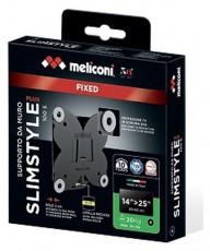 Meliconi SlimStyle Plus 100 S 14-43 VESA 100x100 fix fali konzol Tv kiegészítők - Fali tartó / konzol - Fali tv tartó - 411785