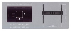 Meliconi Flatstyle FS400 VESA 400 TV fali konzol Tv kiegészítők - Fali tartó / konzol - Fali tv tartó - 459814