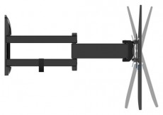 Meliconi SlimStyle Plus 400SDR Fast Block 40- 82 fali TV konzol Tv kiegészítők - Fali tartó / konzol - Fali tv tartó - 500334