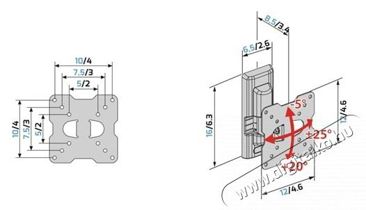 Meliconi Flatstyle FTR100 DW 14 Tv kieg&eacute;sz&iacute;tők - Fali tart&oacute; / konzol - Fali tv tart&oacute; - 514206
