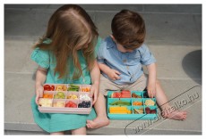 Melii Snackle Box snack doboz, kék-zöld Konyhai termékek - Edény - Ételtároló - 527481