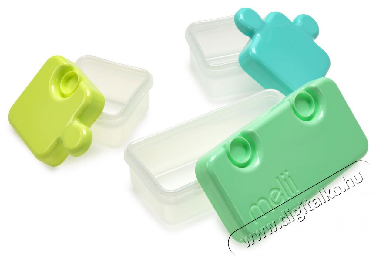 Melii uzsonn&aacute;s doboz Puzzle z&ouml;ld, lime, k&eacute;k Konyhai term&eacute;kek - Ed&eacute;ny - &Eacute;telt&aacute;rol&oacute; - 529745