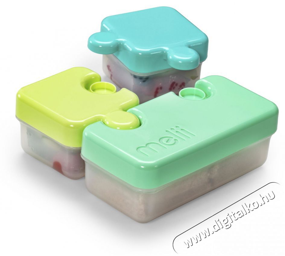 Melii uzsonn&aacute;s doboz Puzzle z&ouml;ld, lime, k&eacute;k Konyhai term&eacute;kek - Ed&eacute;ny - &Eacute;telt&aacute;rol&oacute; - 529745