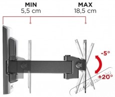 Meliconi FlatStyle ER100 TV tart&oacute; konzol Tv kieg&eacute;sz&iacute;tők - Fali tart&oacute; / konzol - Fali tv tart&oacute; - 531975