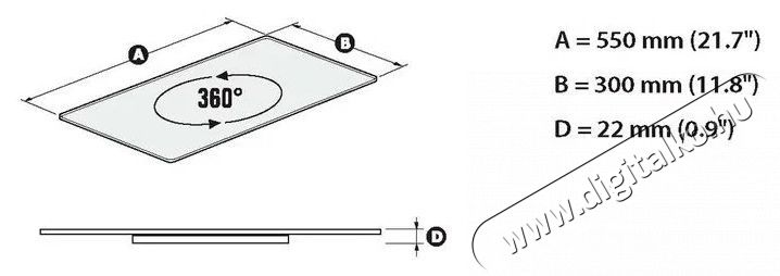Meliconi Rotobase Elite M TV asztal Tv kieg&eacute;sz&iacute;tők - Fali tart&oacute; / konzol - Tv asztal - 531964