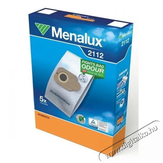 Menalux 2112 5 db szintetikus porzsák+1 mikroszűrő Háztartás / Otthon / Kültér - Porszívó / takarítógép - Porzsák / portartály - 384636