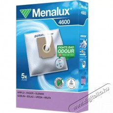 Menalux 4600 5 db szintetikus porzsák+1 mikroszűrő Háztartás / Otthon / Kültér - Porszívó / takarítógép - Porzsák / portartály - 384634
