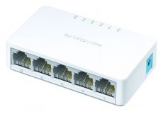 Mercusys MS105 5 port 10/100Mbps nem menedzselhető asztali Switch Iroda és számítástechnika - Hálózat - Switch - 396501