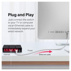 Mercusys MS105G 5port 10/100/1000Mbps nem menedzselhető asztali Switch Iroda és számítástechnika - Hálózat - Switch - 396507