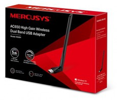 Mercusys MU6H AC650 High Gain Vezeték nélküli Dual Band USB Adapter Iroda és számítástechnika - Hálózat - Vezeték nélküli adapter - 396506