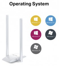 Mercusys MW300UH 300Mbps High Gain Vezeték nélküli USB Adapter Iroda és számítástechnika - Hálózat - Vezeték nélküli adapter - 448042