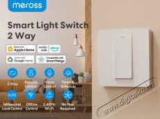 Meross Smart Wi-Fi Wall Switch 2 way Touch Button &Uacute;jdons&aacute;gok - &Uacute;j term&eacute;kek - 521616
